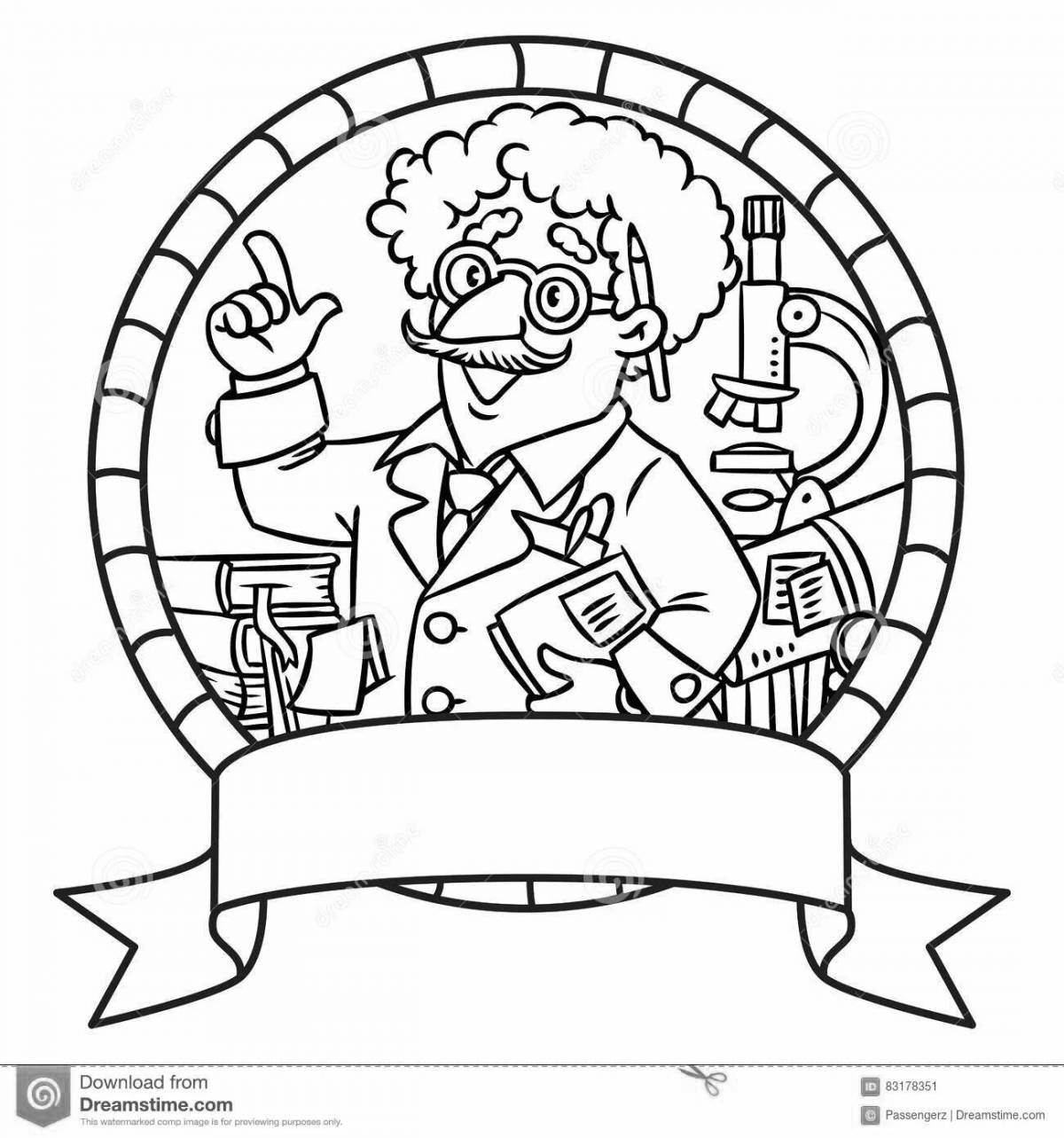 Coloring page whimsical children's inventions