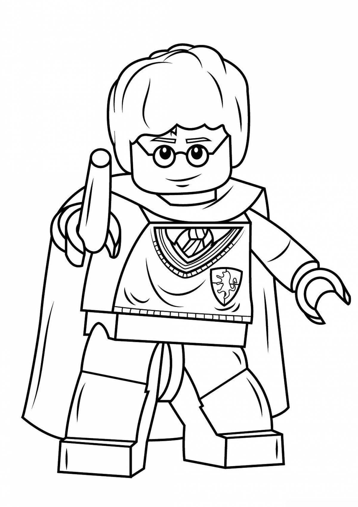 Coloring bright Lego figures