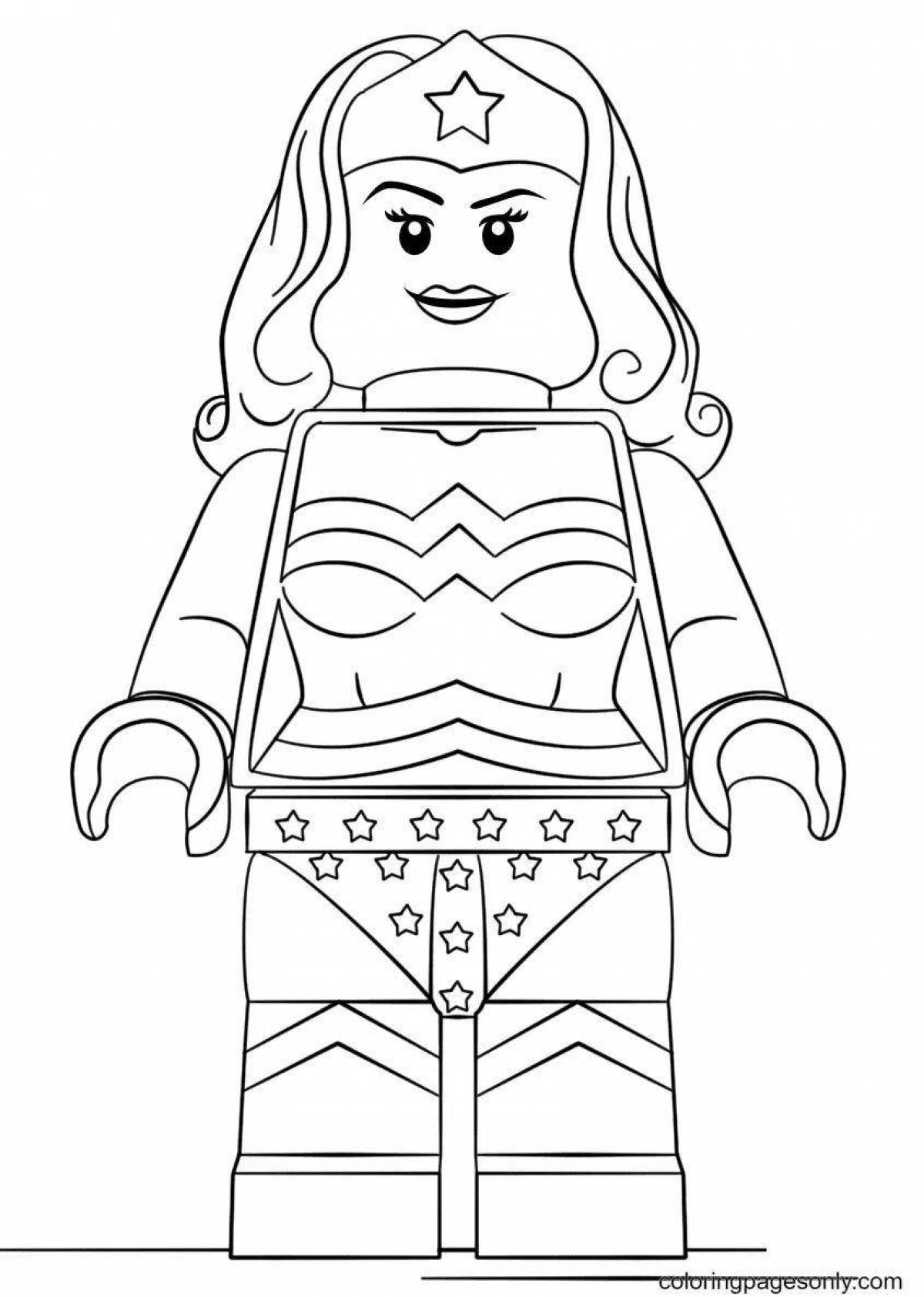 Coloring funny lego figures