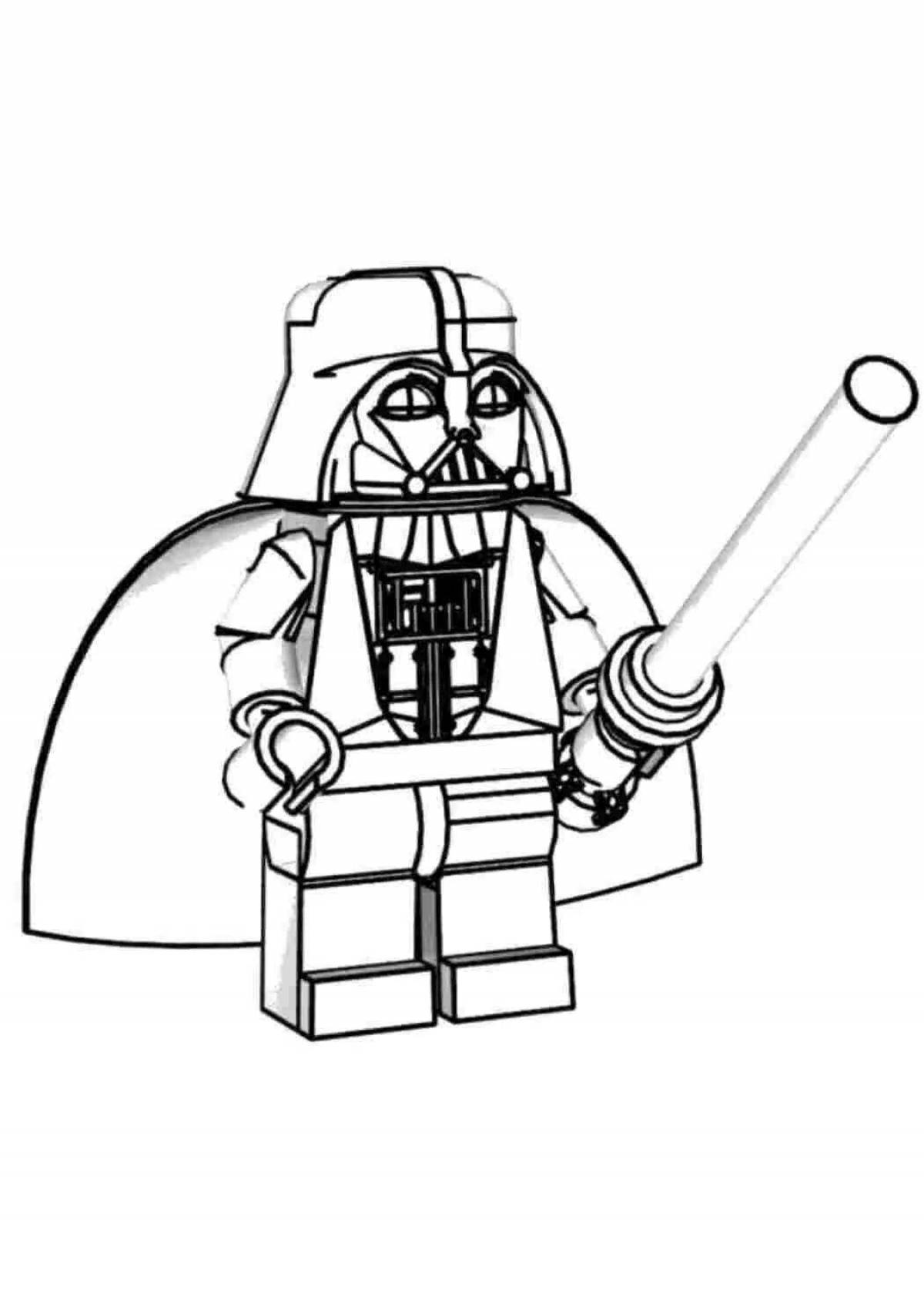 Fun coloring lego figures