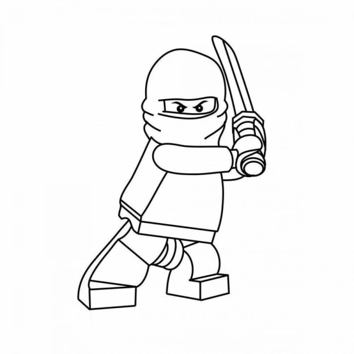 Coloring lego figures with rich colors