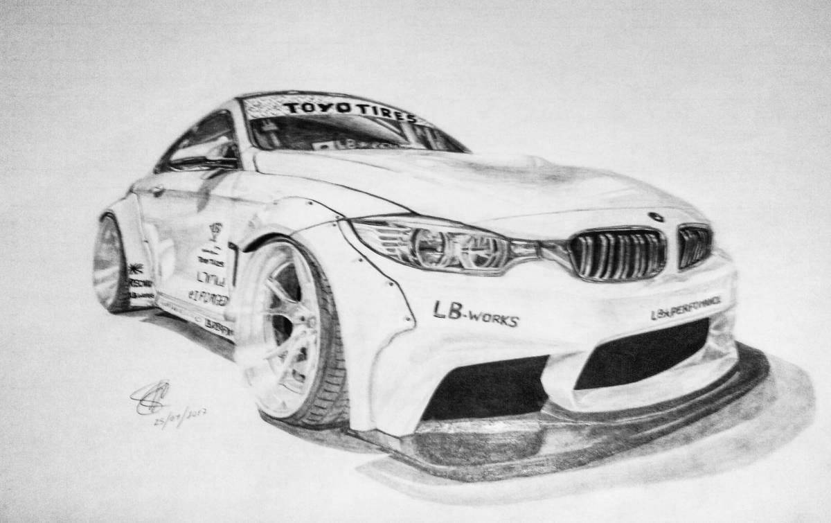 Поразительная раскраска bmw drift