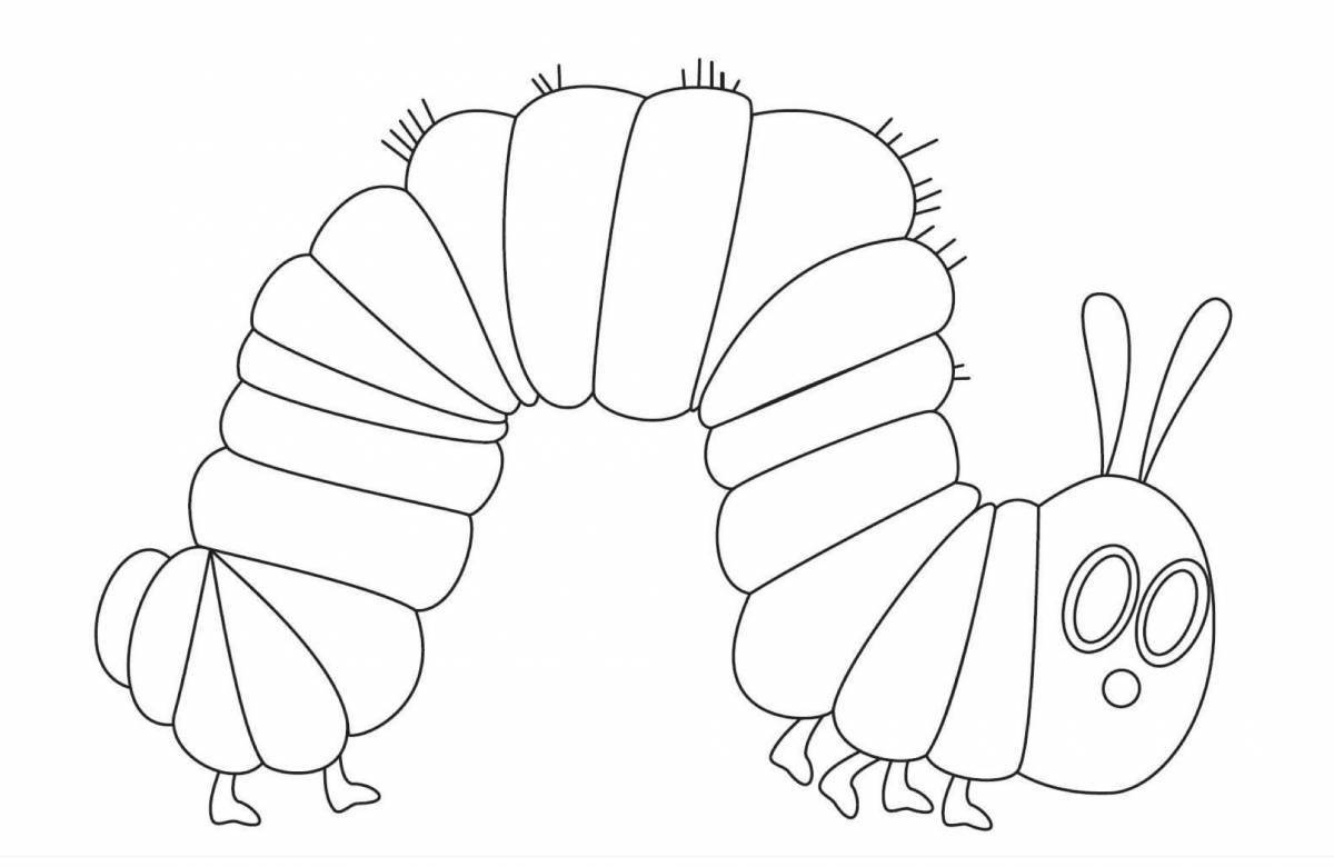 Coloring page sweet pj caterpillar