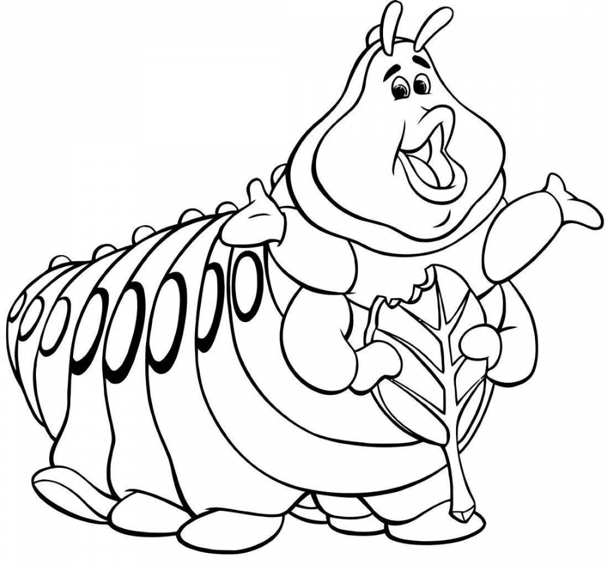 Brilliant pj caterpillar coloring page