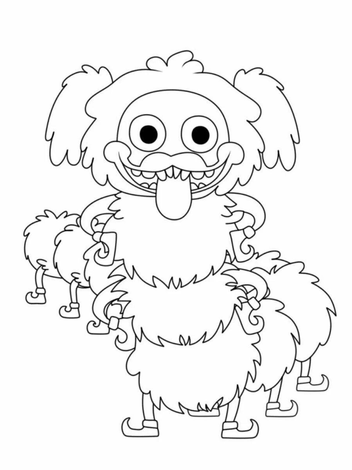 Pj caterpillar funny coloring page