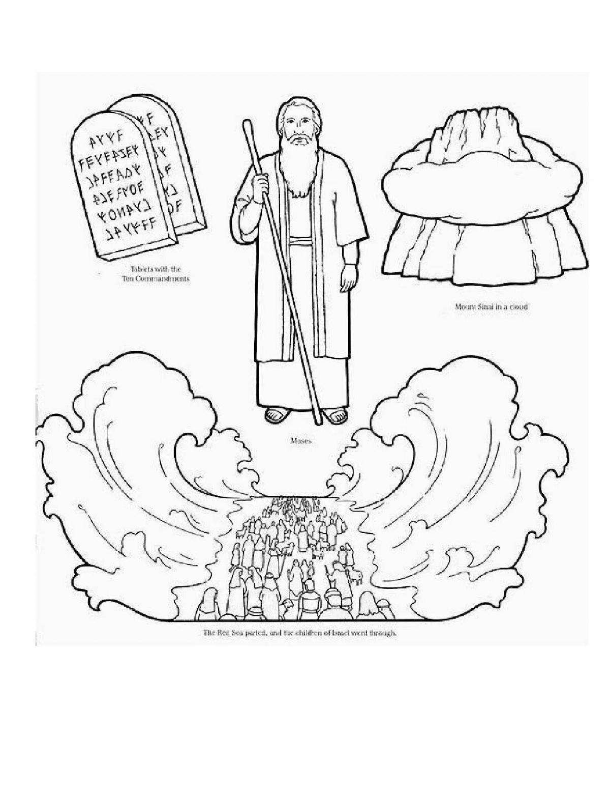 10 commandments shine coloring page