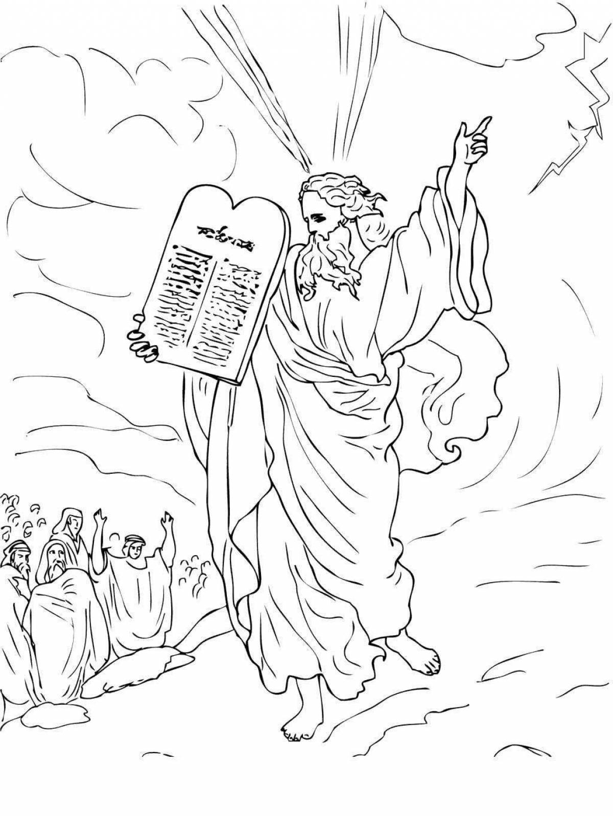 Exciting 10 commandments coloring book