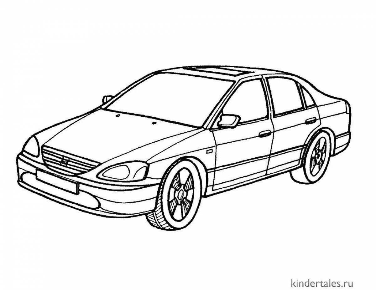 Joyful coloring of honda srv