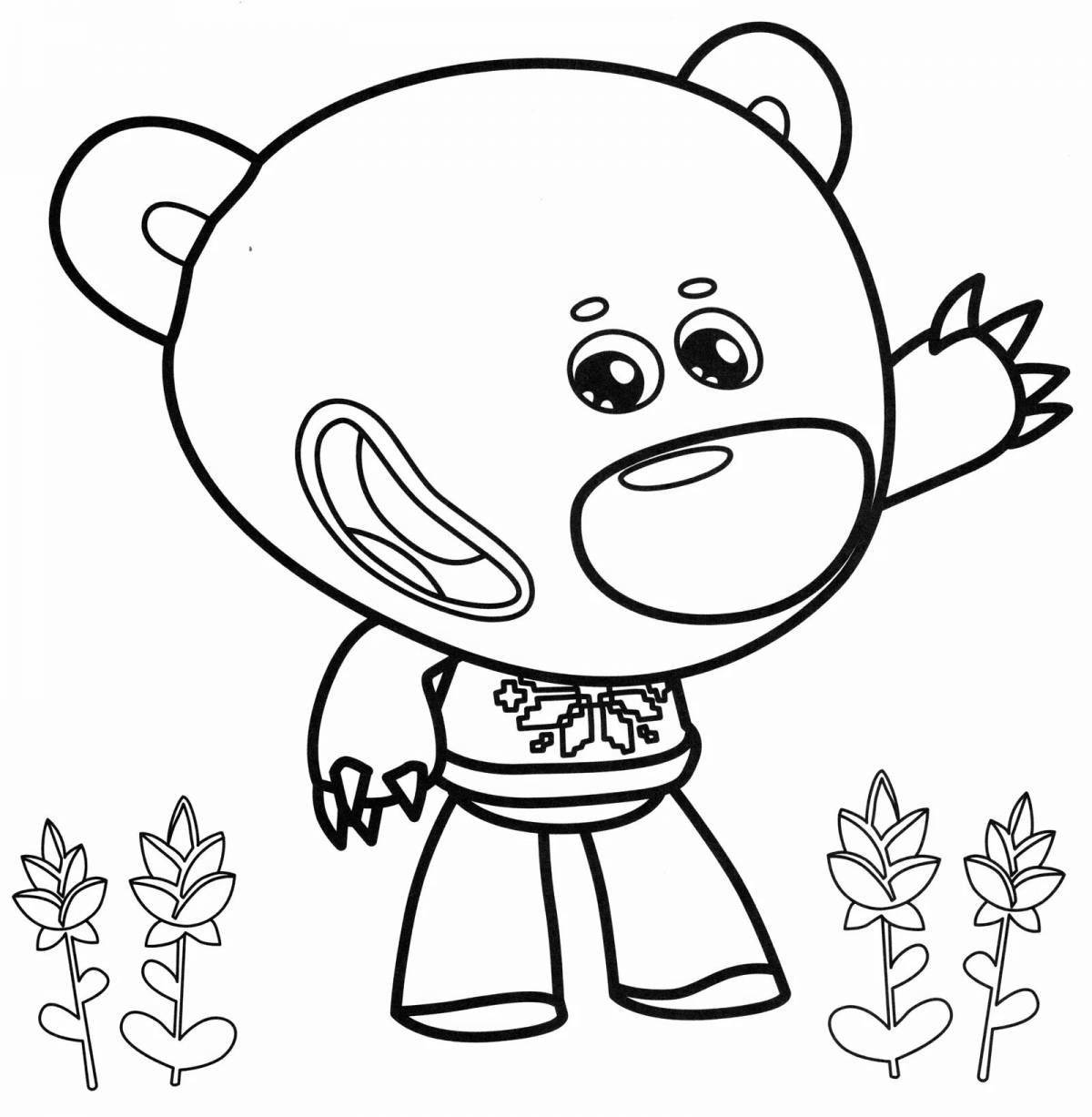 Color-frenzy mimmies compilation coloring page