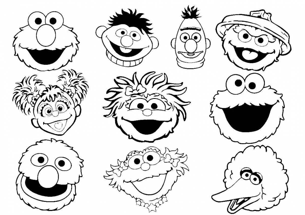 Sesame Street fun coloring book