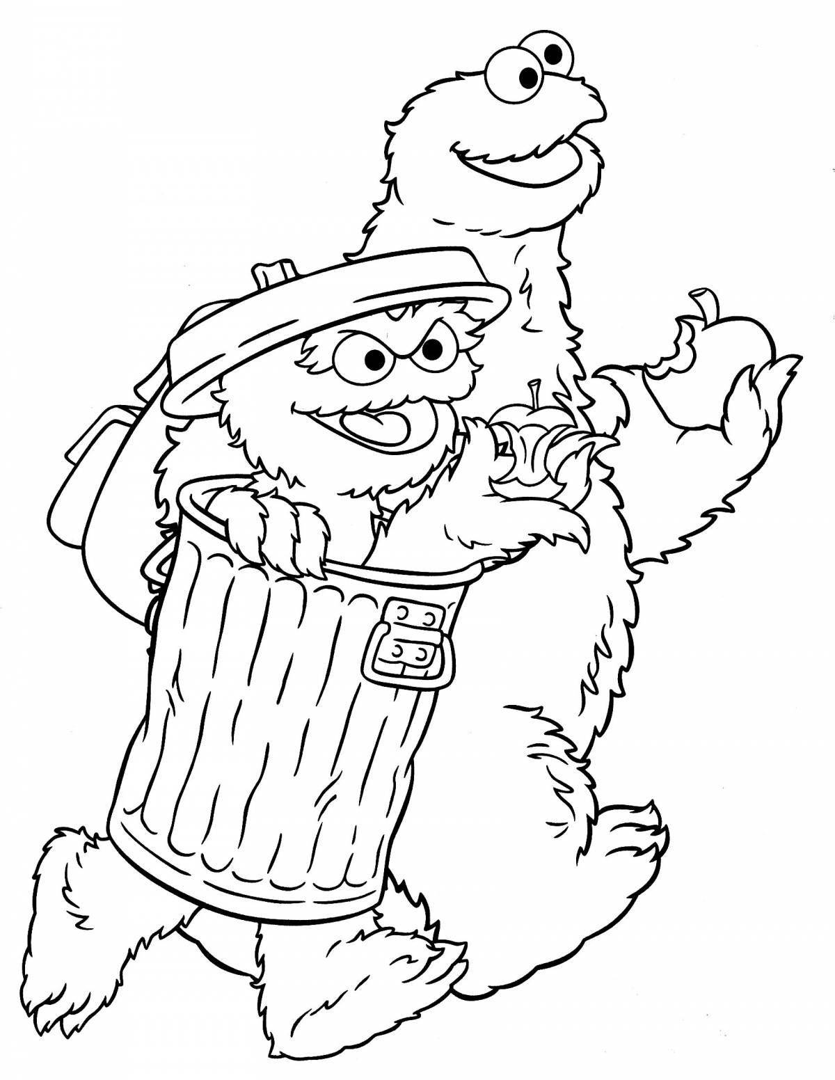 Creative sesame street coloring book