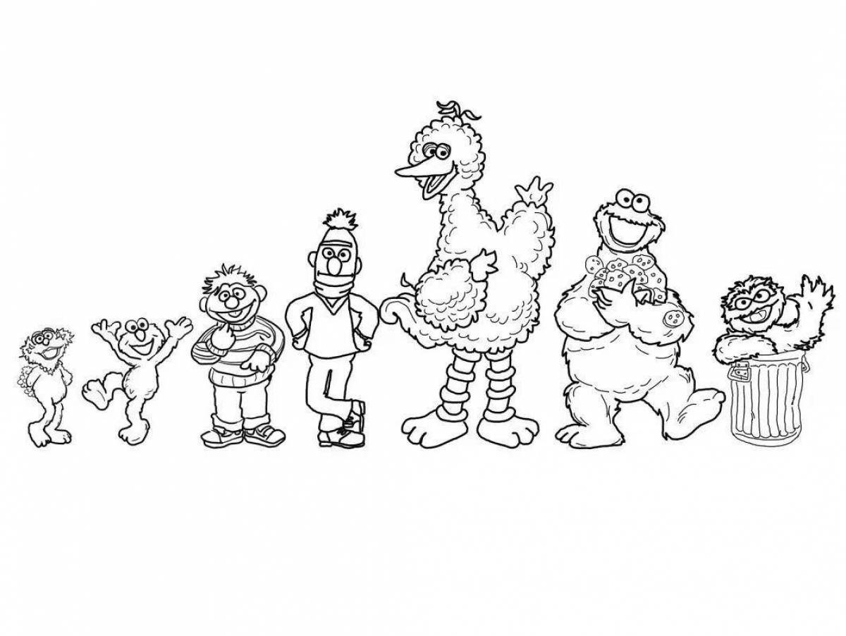 Sesame Street fun coloring book