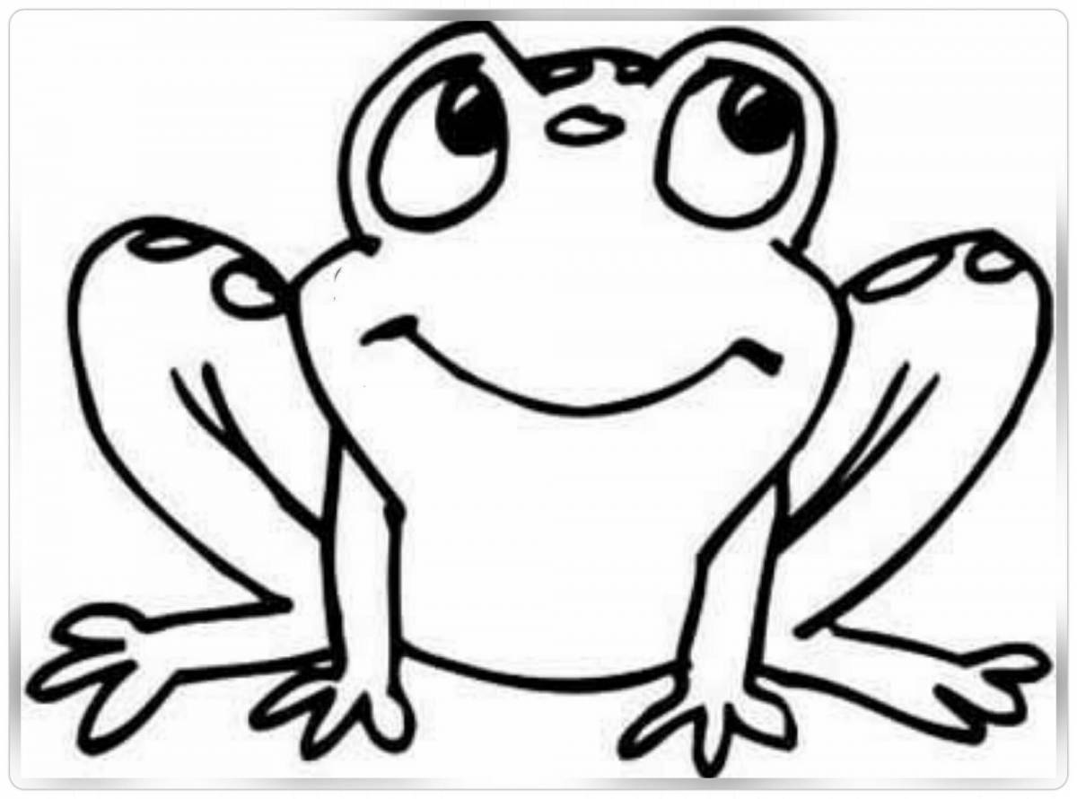 Live frog meme coloring page