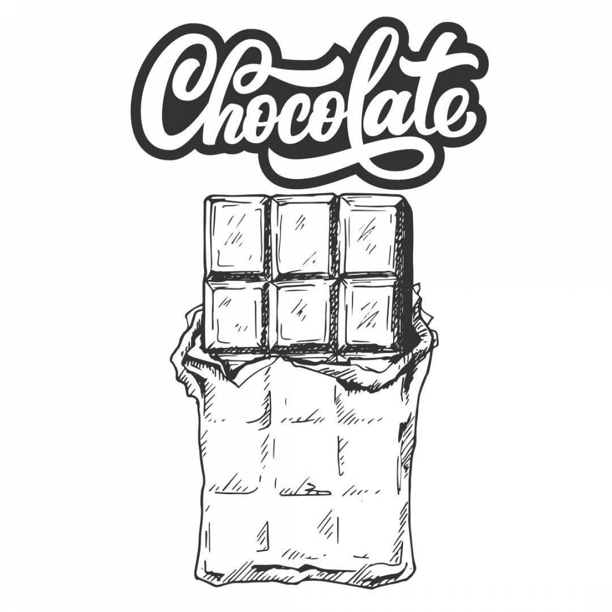 Invitation milka chocolate coloring page