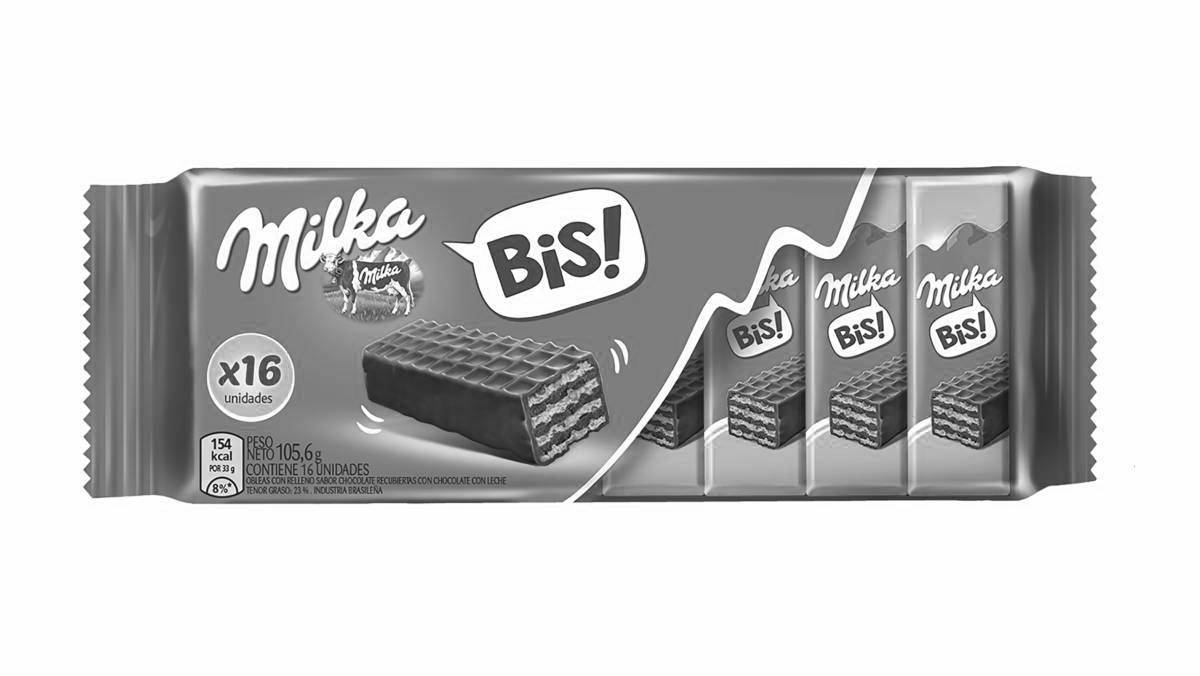Stimulating milka chocolate coloring page