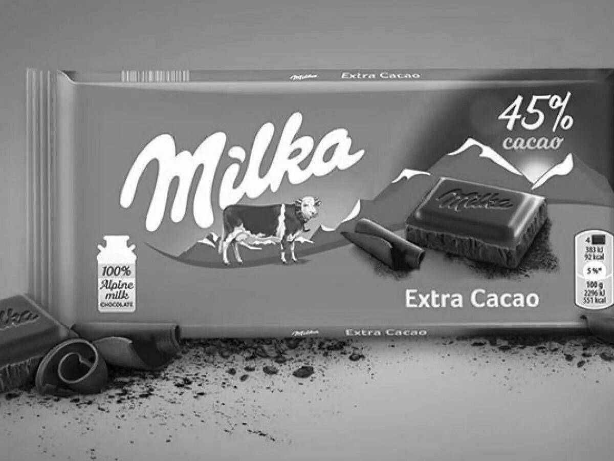 Стимулирующая шоколадная раскраска milka