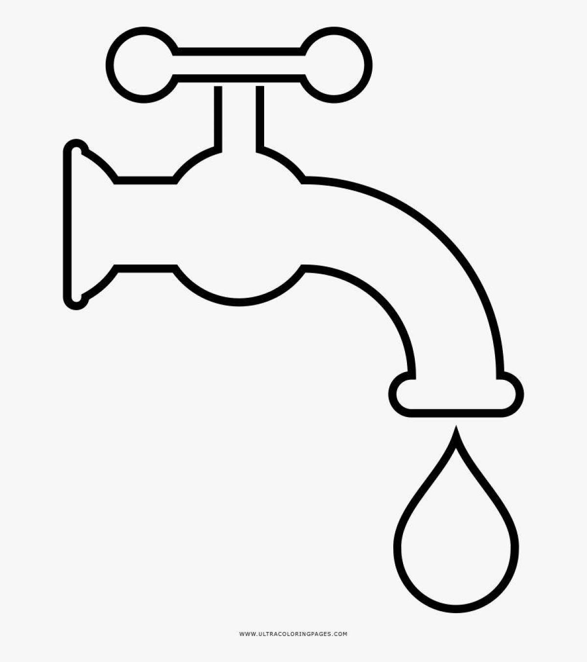 Coloring page nice faucets