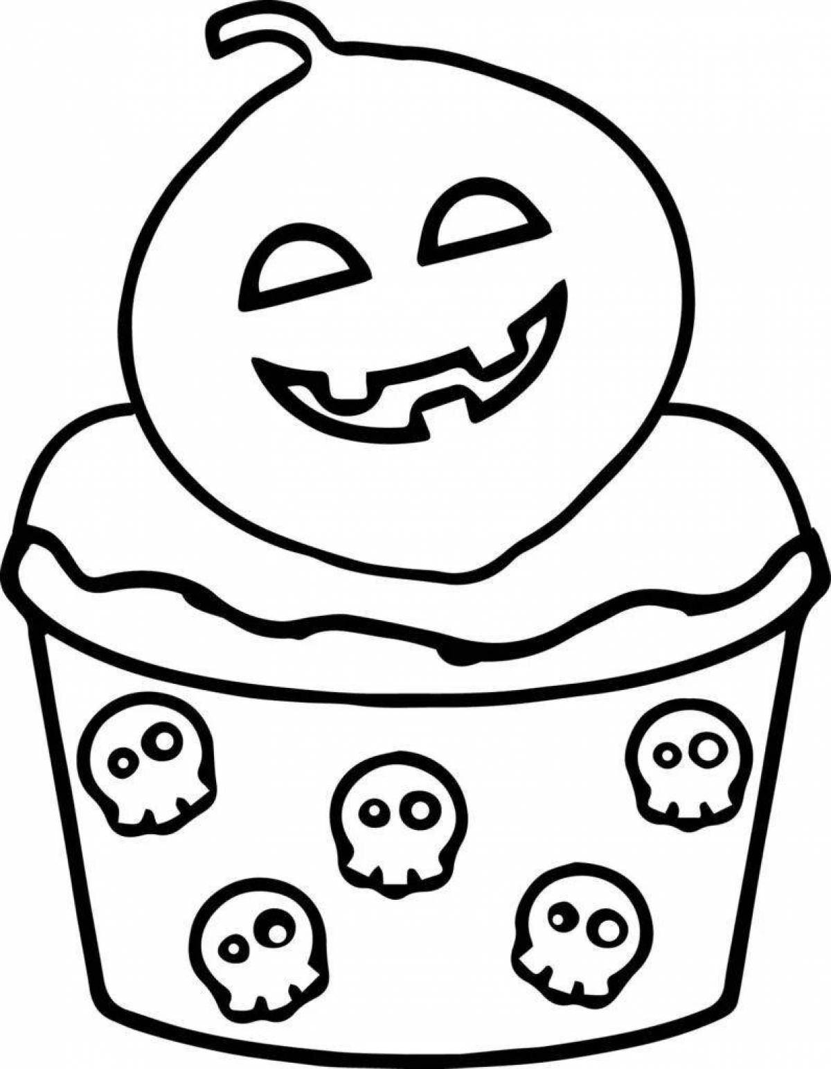 Страница раскраски сладкого зефира