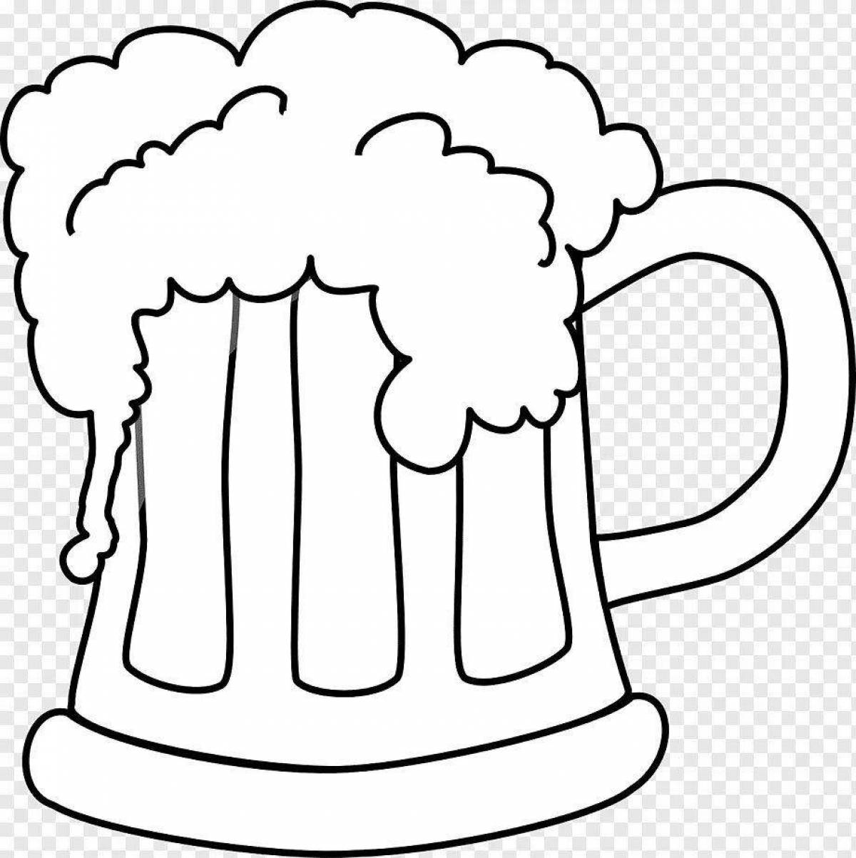 Photo Reusable beer mug coloring book