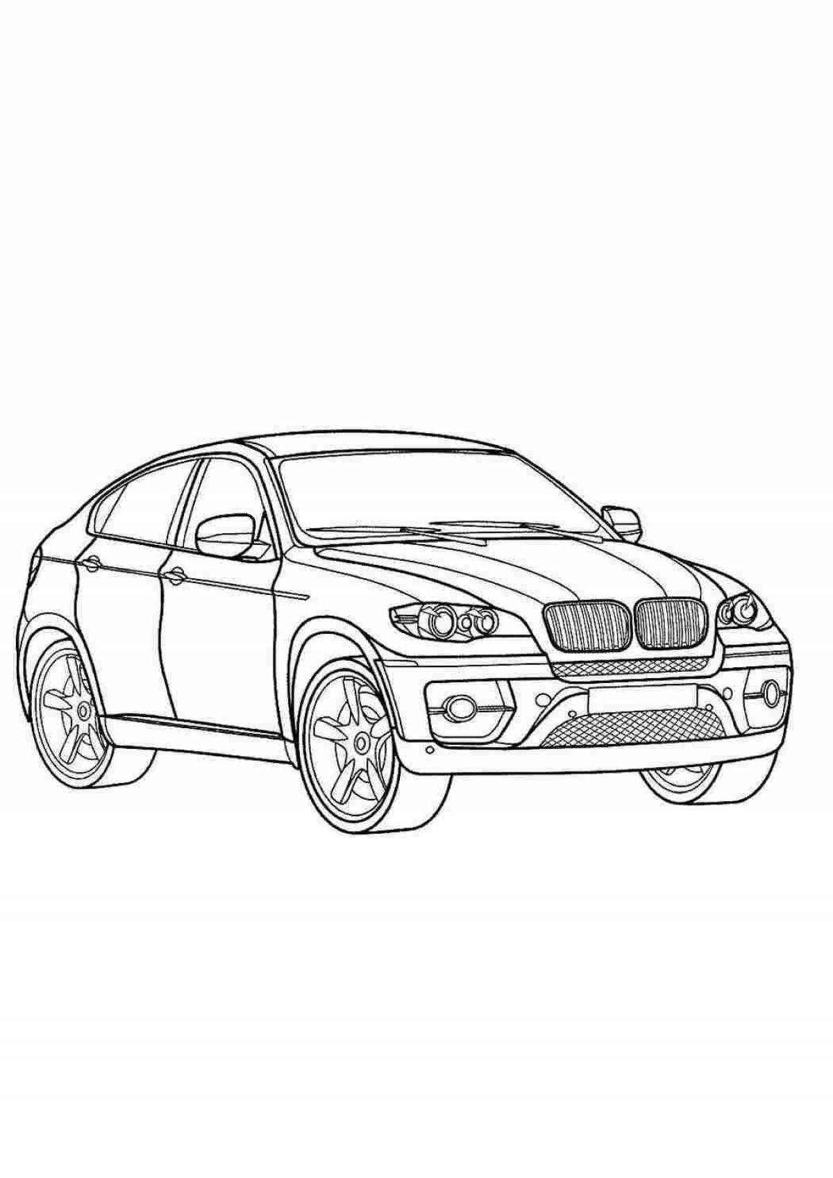 Dazzling bmw x6 coloring book