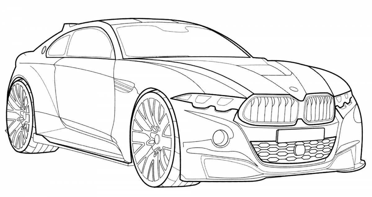 Luxury bmw x6 coloring book
