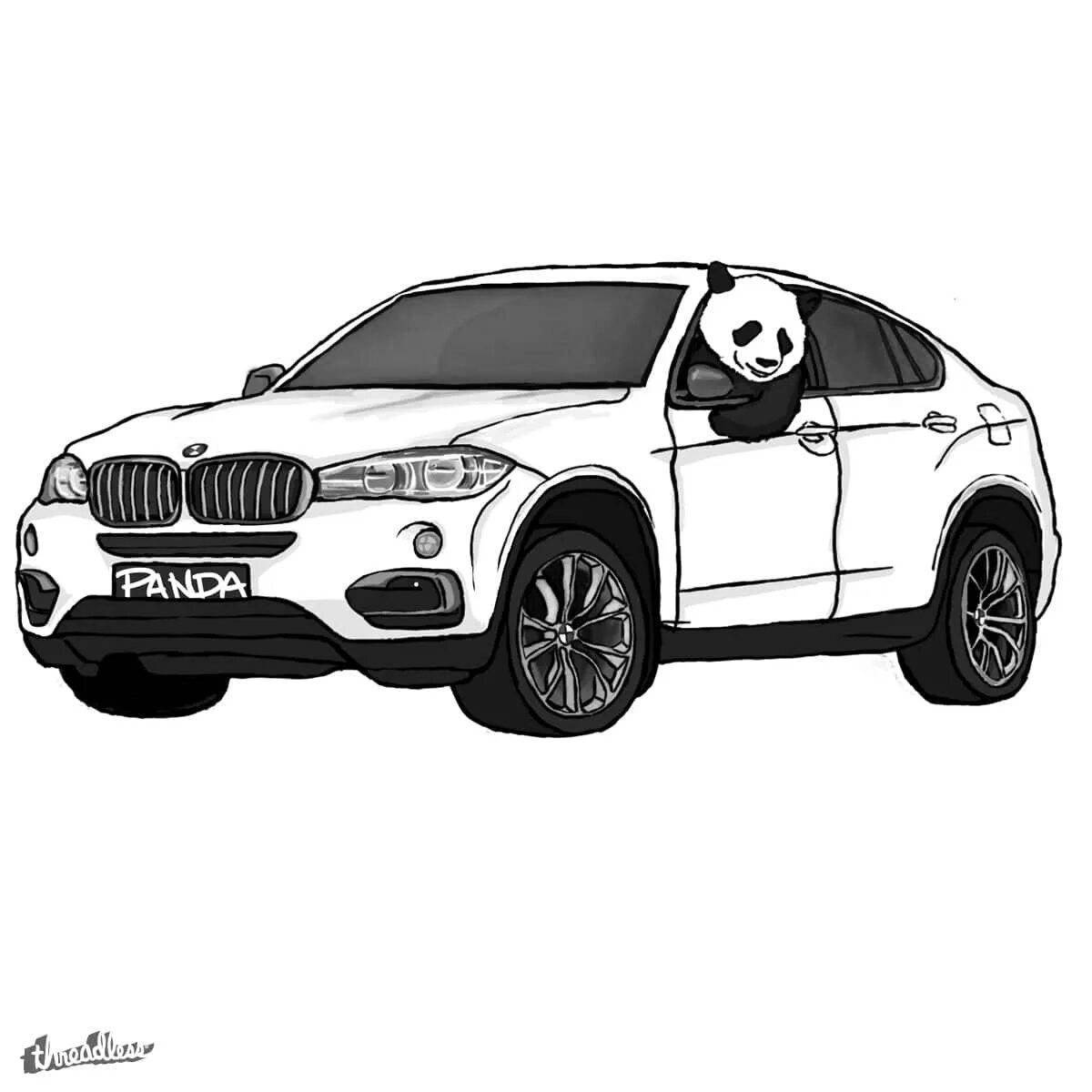 Gorgeous bmw x6 coloring book