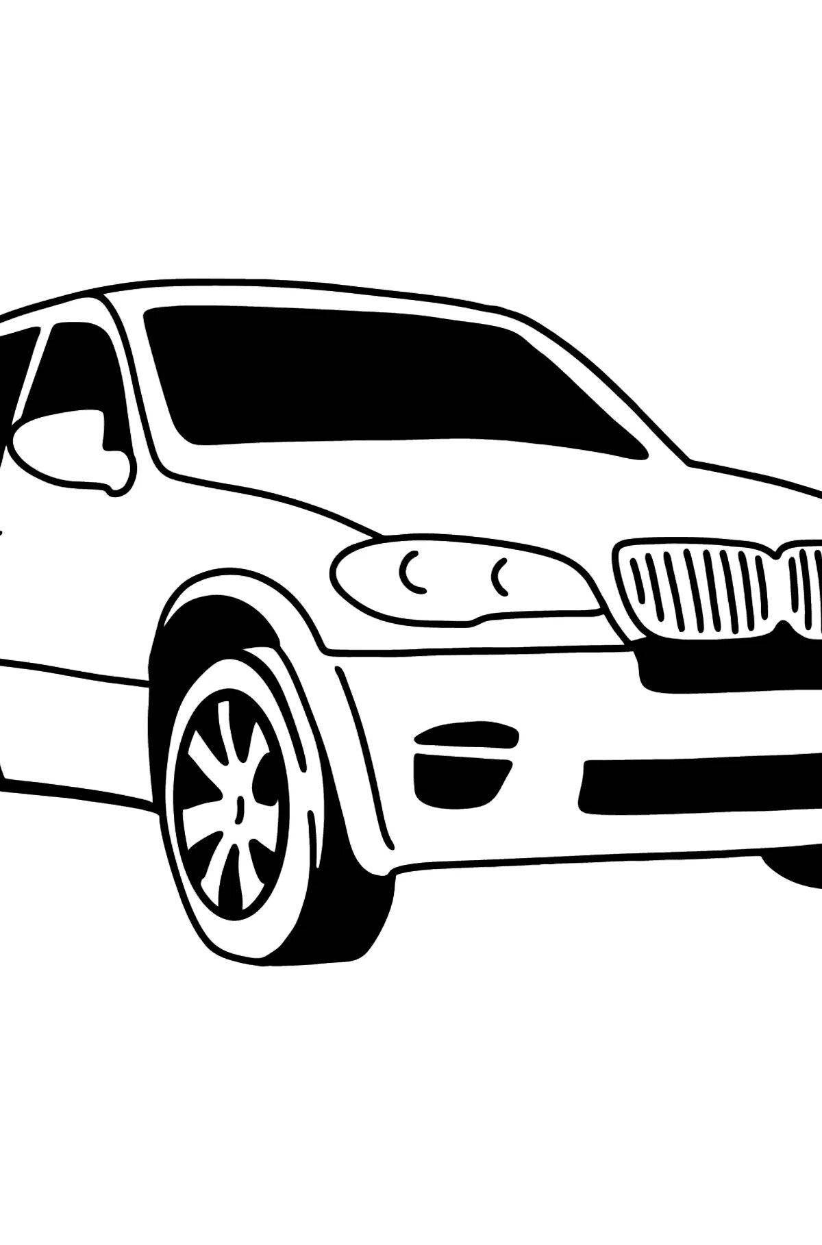 Impressive bmw x6 coloring page