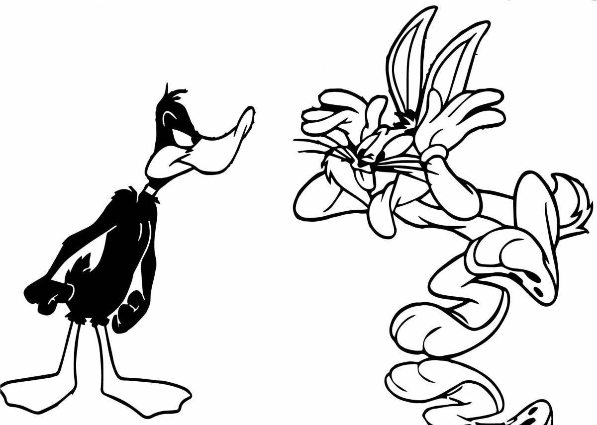 Dynamic road runner coloring page