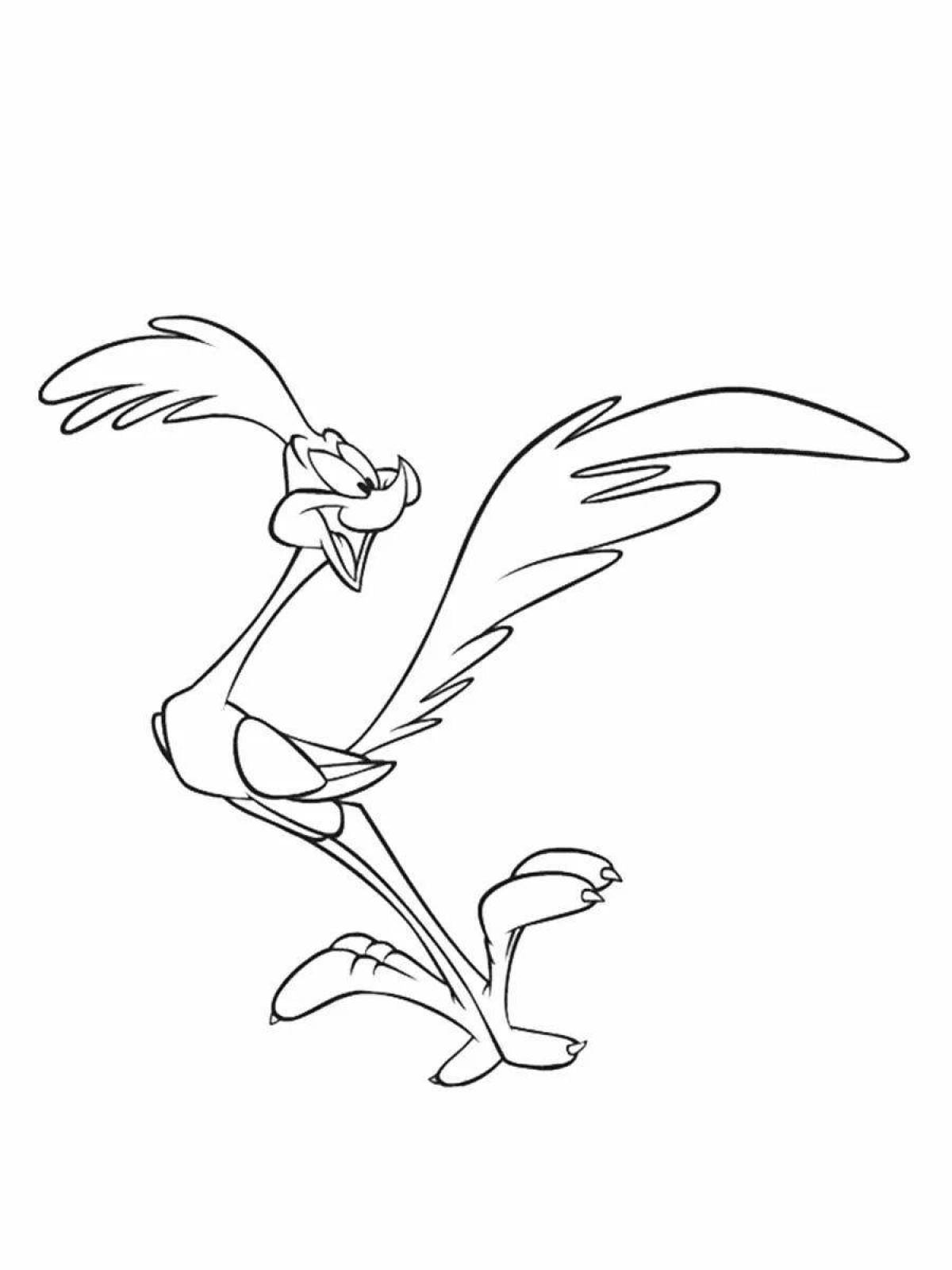 Color-frenzy road runner coloring book