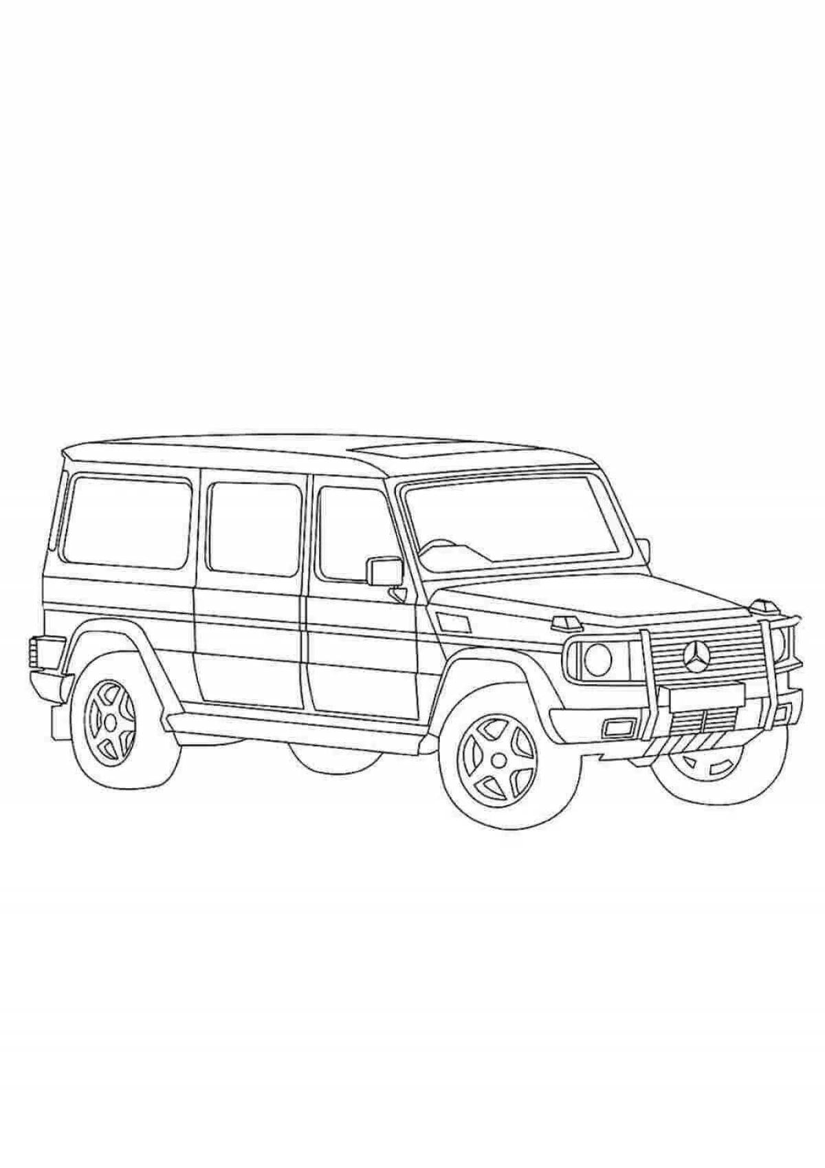 Living jeep gelik coloring