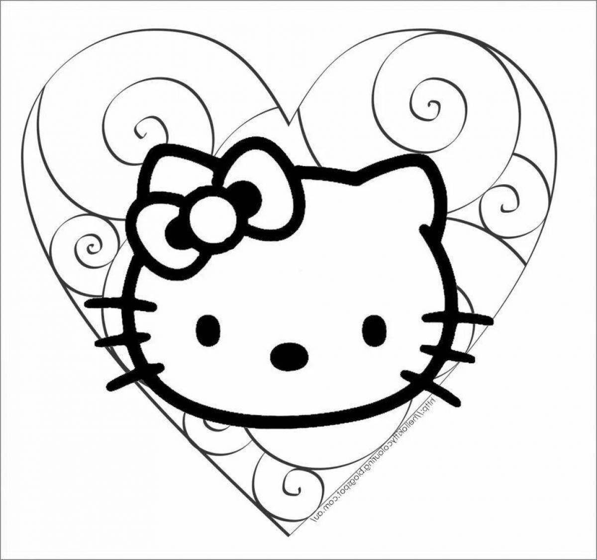 Kuromi head live coloring page