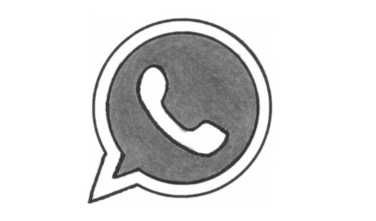 Dazzling coloring page whatsapp icon