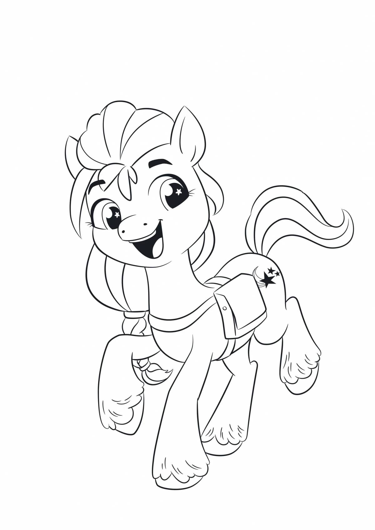 Funny pony coloring