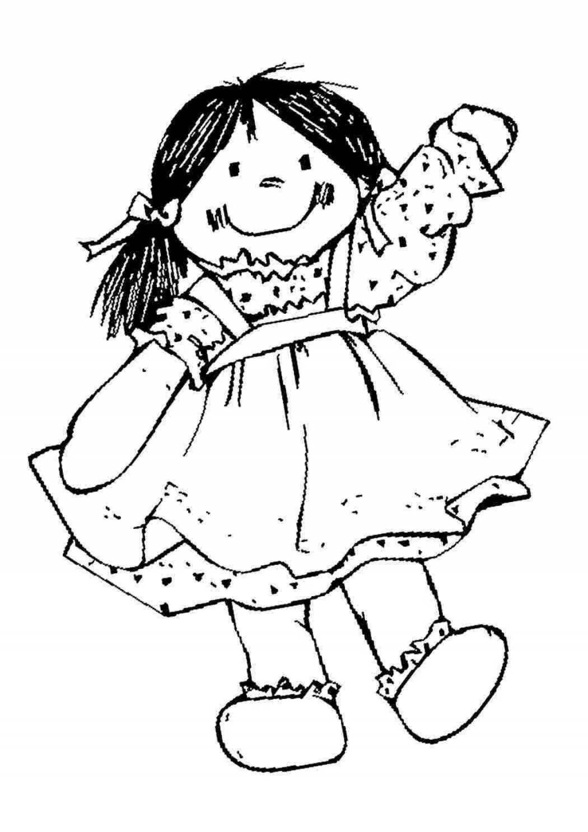 Fabulous baby doll coloring book