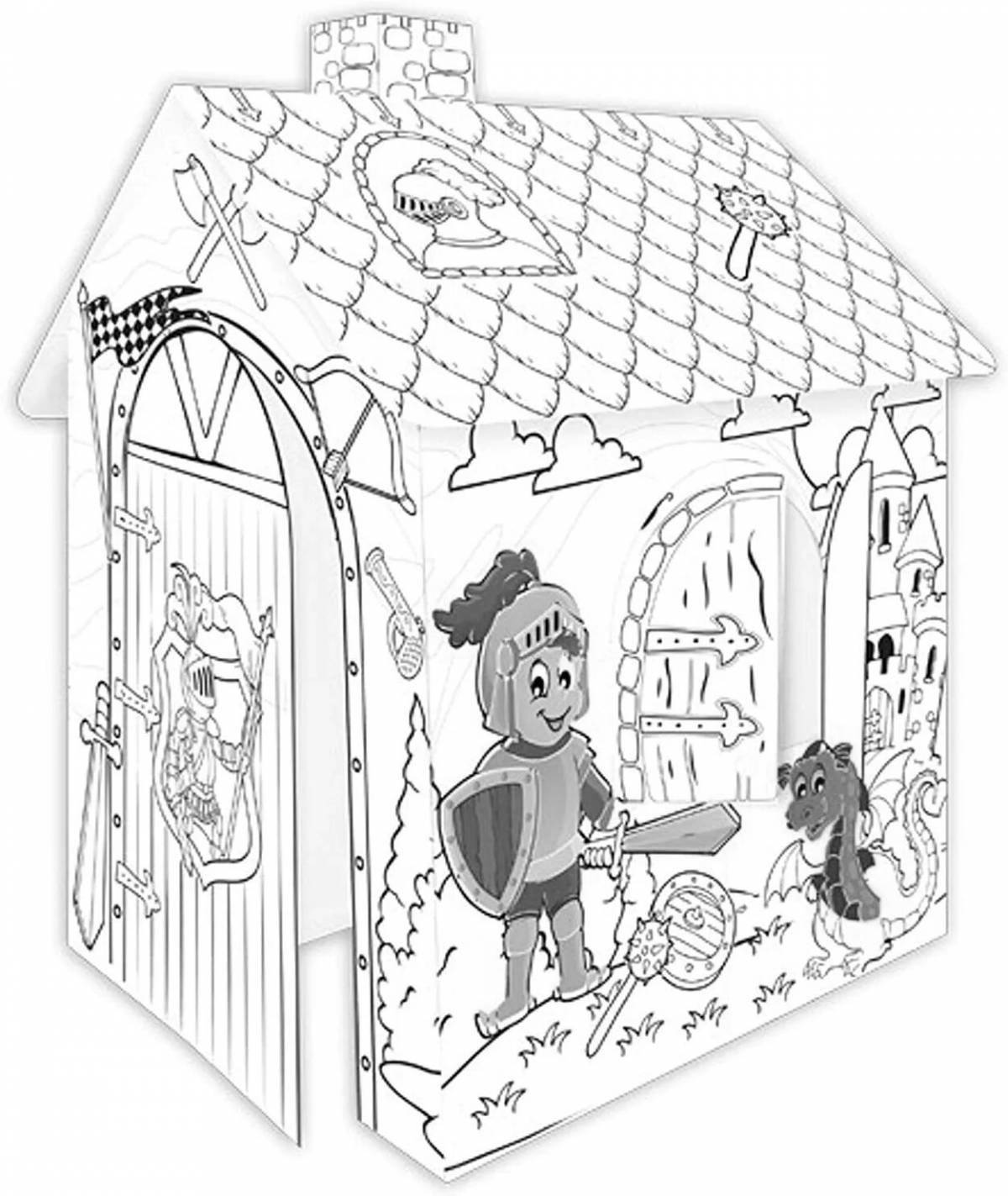 Charming theater coloring page
