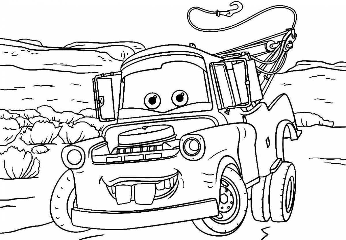 Coloring pages with amazing cars and cars