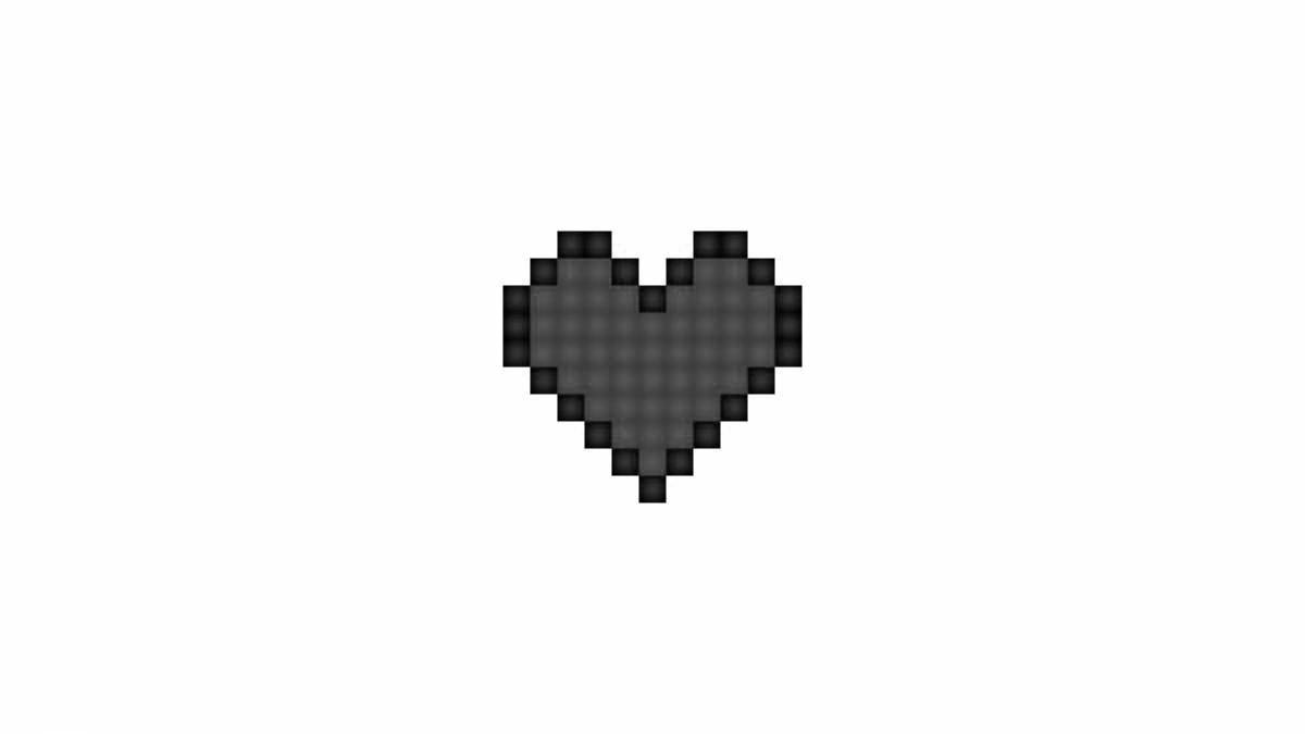 Яркая страница раскраски minecraft heart