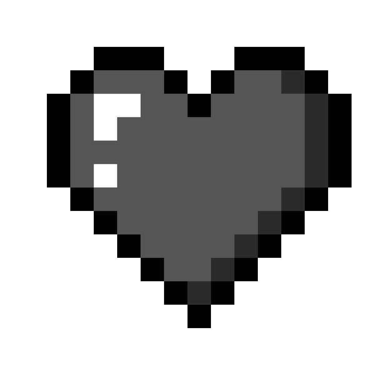 Потрясающая страница раскраски minecraft heart