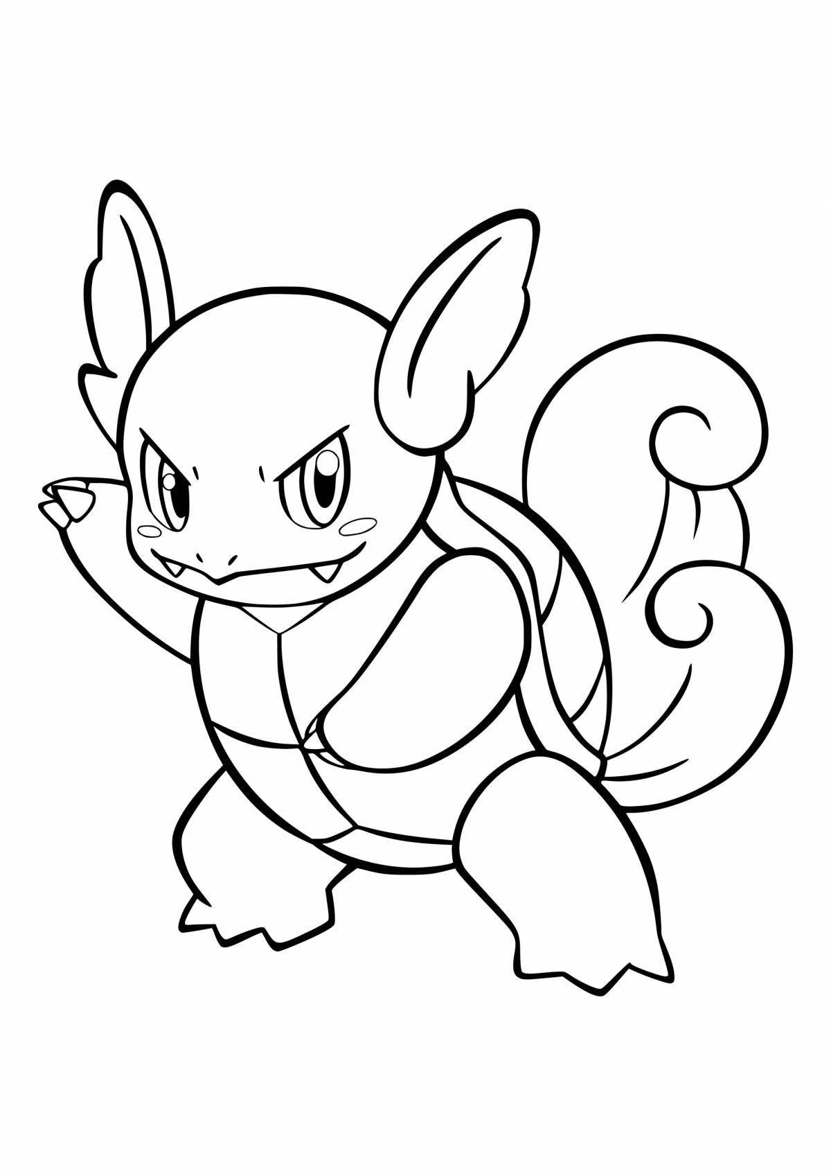 Radiant coloring page pokemon game