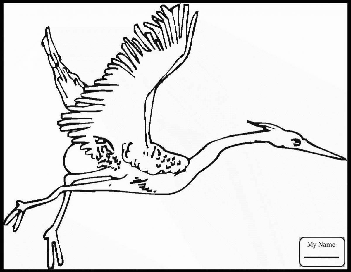 Журавль раскраска. Журавль. Журавль для раскрашивания. Белый журавль раскраска. Журавлик раскраска.