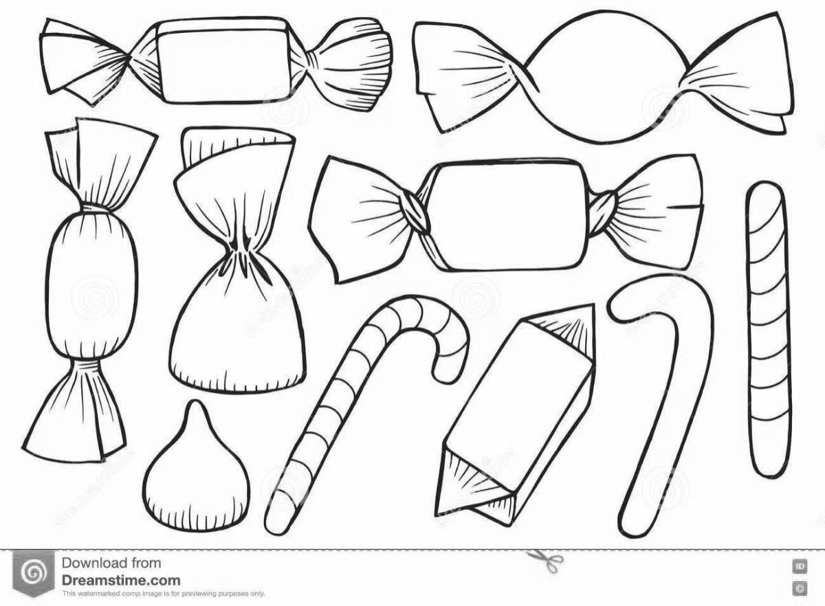 Рисунок обертки конфеты