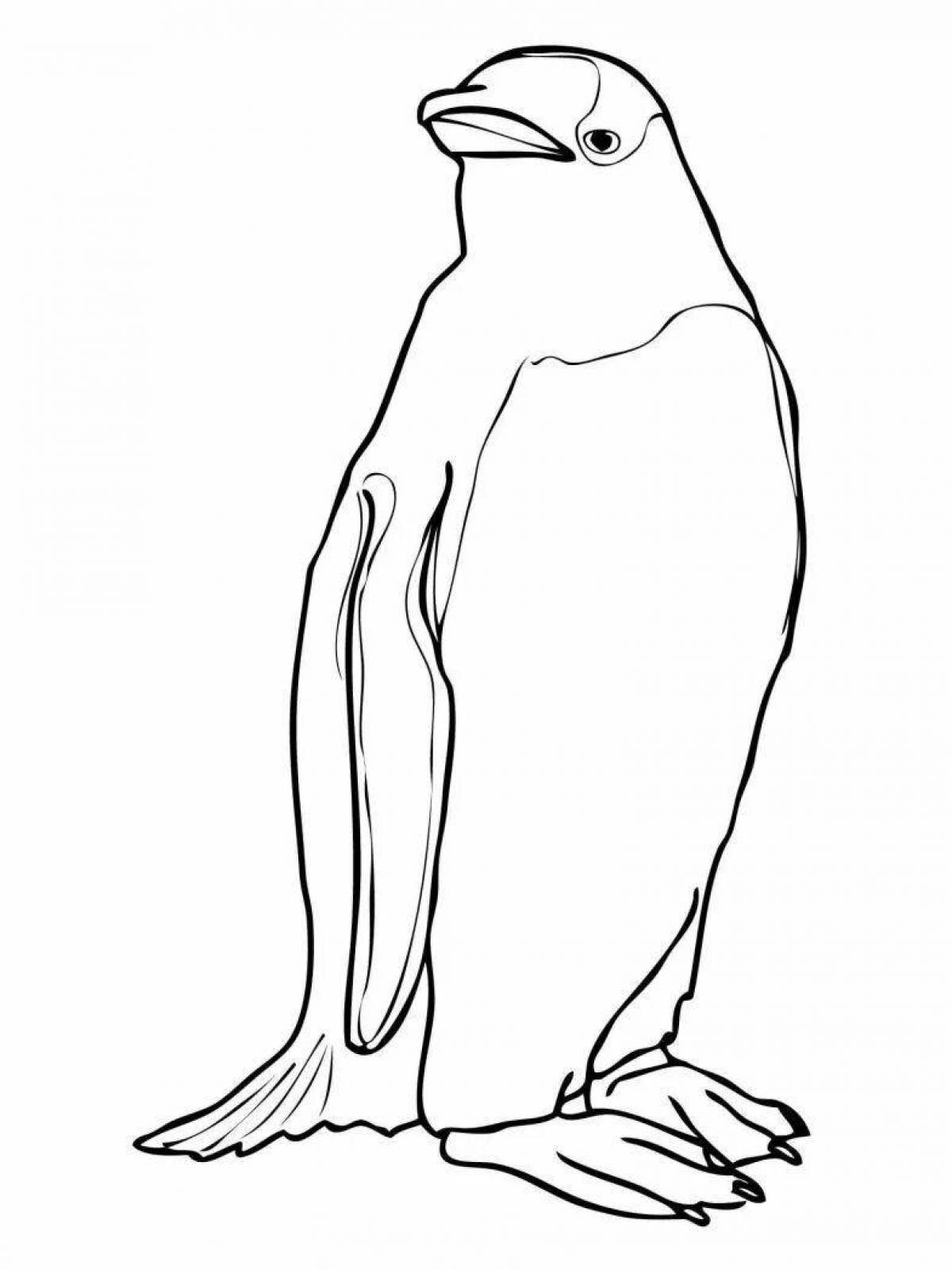 Восхитительная раскраска пингвинов