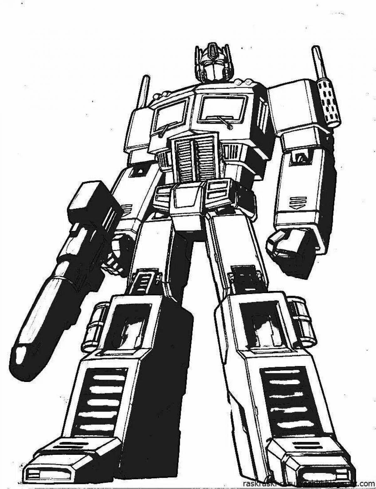 Optimus Immaculate Machine coloring page