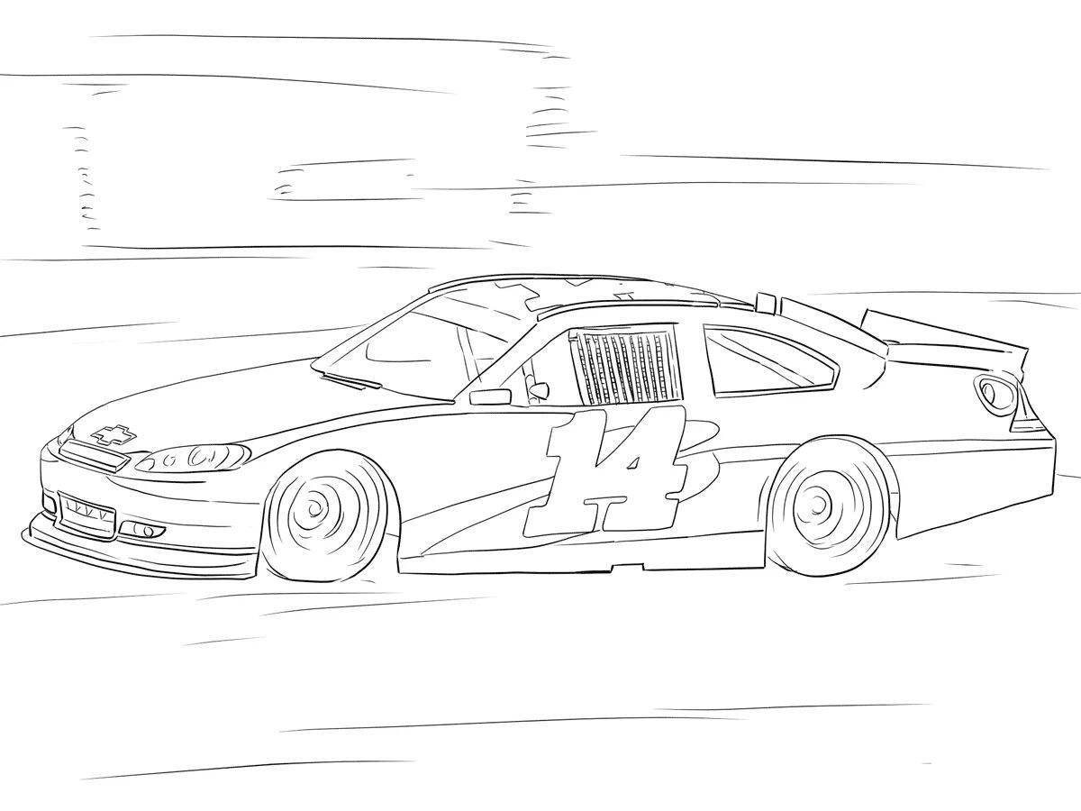 Attractive drift cars coloring pages