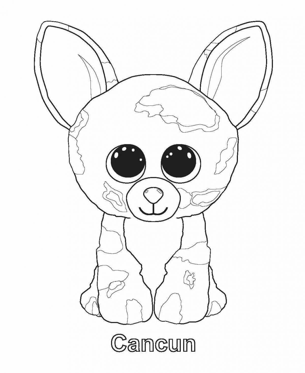 Fun coloring cute toys