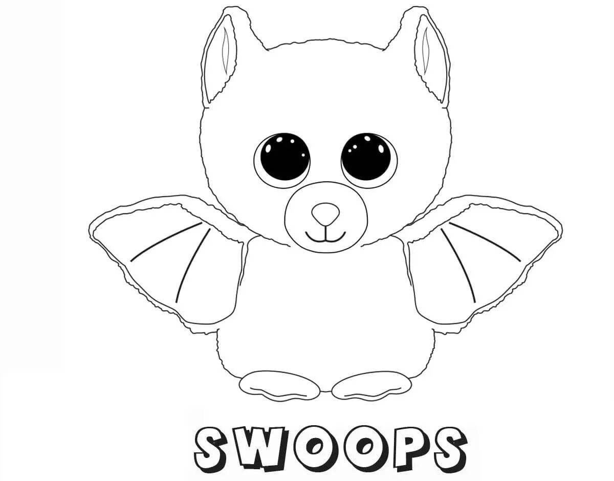 Joyful coloring cute toys