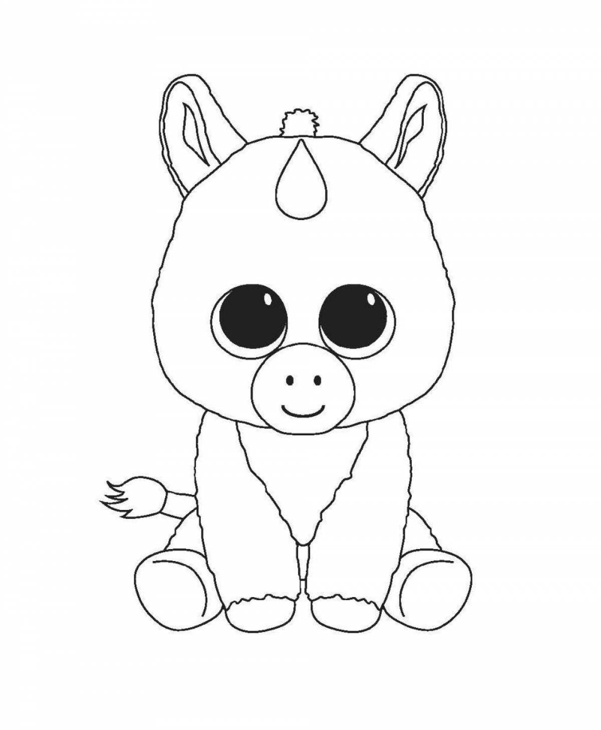 Live coloring cute toys