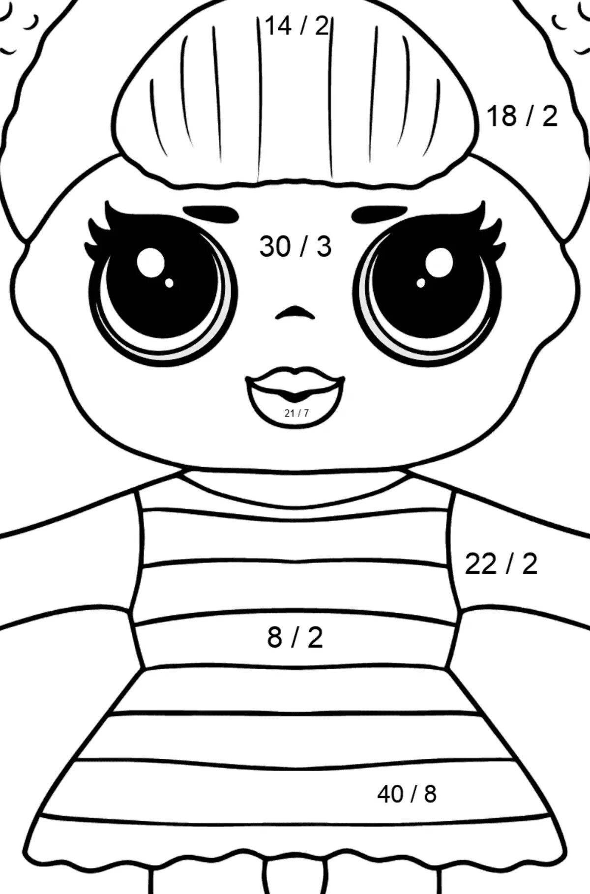 Exciting bee lol coloring page