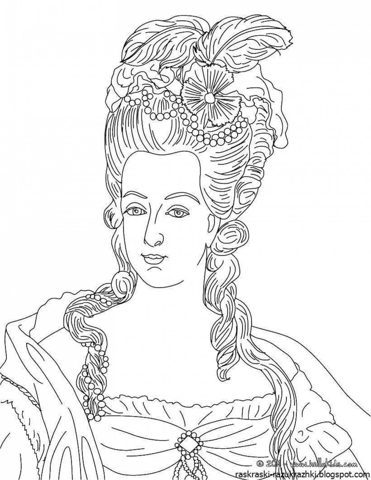 Coloring ekaterina 2 coloring pages