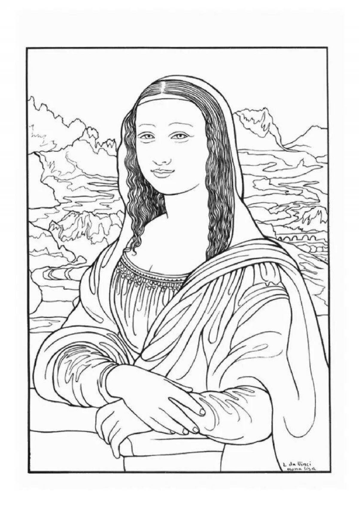 Photo Leonardo's bright anti-stress coloring book